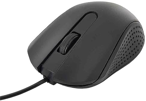Kablolu Mouse Siyah 2 Tuşlu Ekonomik Mouse Bilgisayar Faresi Ofis ve Ev Kullanımına Uygun USB Uçlu NoteBook PC ve Bilgisayar için Uygun 2.5 x 12.5 x 16.5 cm mouse1 (3 Adet)