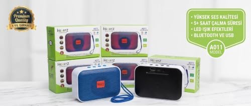 Bluetooth Hoparlör Speaker LED Işıklı USB ve Hafıza Kartı Destekli Telefon Standlı Taşınabilir Tam Bir FİYAT PERFORMANS ÜRÜNÜ kaybetseniz üzülmeyeceğiniz hediyelik ürün (ÖN PANEL MAVİ)