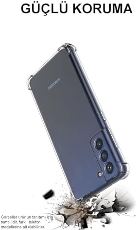 Galaxy S23 FE Kapak Kamera Korumalı Airbag Antishock Köşe Korumalı Şeffaf Silikon Kılıf - Görsel 3