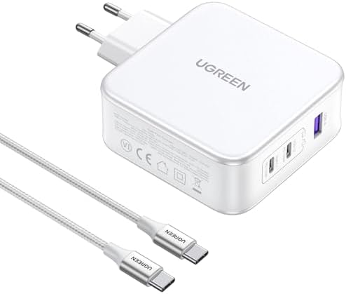 Alternative view of Nexode USB-A+2*USB-C 140W GaN Tech. & USB-C kablosu 2 m, beyaz