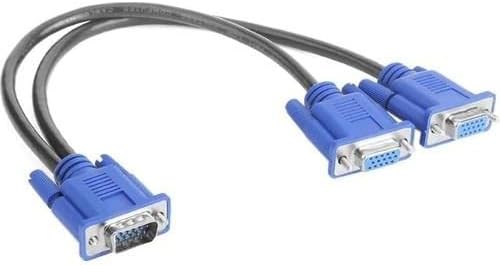 Alternative view of PX-1170 VGA Y Kablo, VGAto 2xVGA Çoklayıcı Splitter Kablo, 1 VGA Çıkışı 2 Monitör TV Projeksiyona Aynı Görüntü Aktarma Kablosu, PC Laptop Ekran Kartı İçin VGA to 2 AnalogVGA Dişi Çoğaltıcı