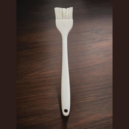 Silikon Yumurta ve Yağlama Fırçası Büyük Boy- 27 CM Krem Renkli Özel Seri - Görsel 3