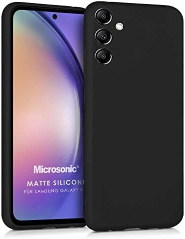 Alternative view of Matte Silicone  Galaxy A54 için Kılıf Siyah [Galaxy A54 ile Uyumlu Kılıf - Siyah]