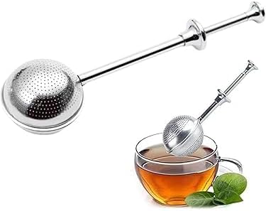 Paslanmaz Çelik Elek ve Çay Süzgeci – Basmalı Mandallı 304 Çelik Un, Kakao, Pudra Şekeri Eleği ve Bitki Çayı Demleme Maşası, Çok Amaçlı Mutfak Süzgeci - Görsel 3