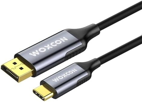 USB-C to Display Port Cable, DP1.4, USB 3.2 Standart, 8K 30Hz, 4K 120Hz Desteği, Thunderbolt 4, Thunderbolt 3, 2 Metre, En Yeni Model - Görsel 2