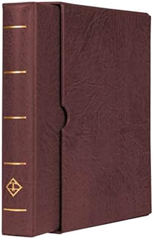 Leuchtturm VARIO F Dar Kasetli Klasör (255x325x60mm) (Kağıt Para, Pul, Zarf ve Efemera Koleksiyonlarınız için idealdir), Kahverengi Kapak - Görsel 3