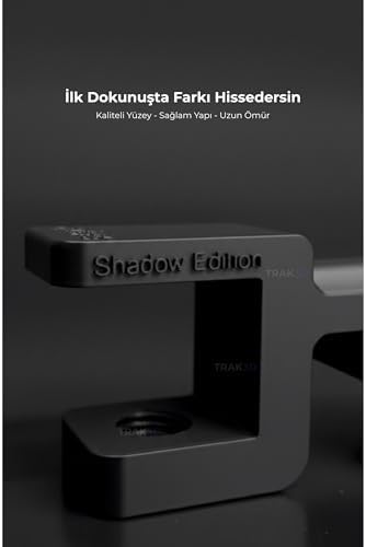 Premium Siyah Masa Kenarı Kulaklık Standı – Shadow Edition V6 (Yeni Versiyon) | Kaydırmaz Keçeli, Ergonomik ve Güçlendirilmiş - Görsel 3