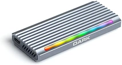 Dark USB 3.2 Gen2 Type C - M.2 NVMe & SATA SSD RGB LED'Lİ Disk Kutusu (DK-AC-DSEM5) - Görsel 3