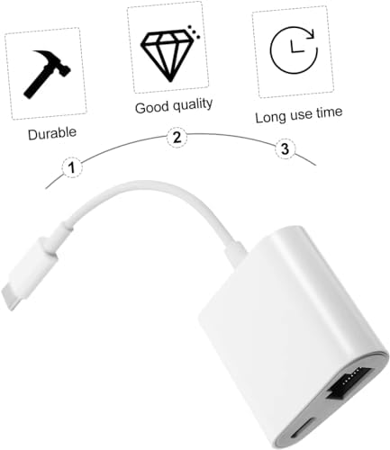 Type-C to Ethernet Dönüştürücü Usb Ağ Adaptörü USB C to RJ45 Çevirici Beyaz Renk Adaptör ZR669 - Görsel 3
