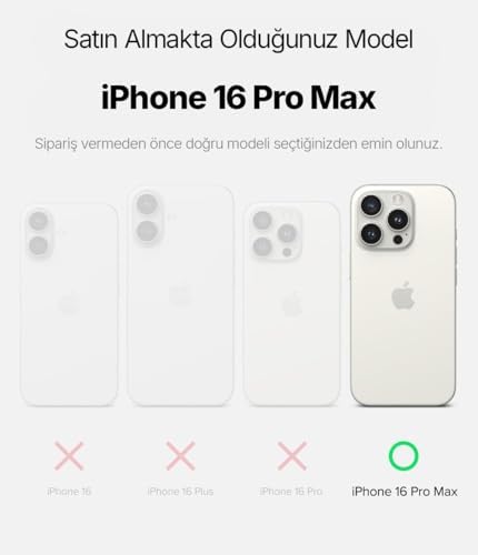 iPhone 16 Pro Max için SUPER-CRYSTAL Magsafe ile Uyumlu Kılıf Arkası Kristal Berraklığında Cam Görünüm Kenarları Darbe Emici Silikon Hybrid Kılıf (Titanyum Gri, 16 Pro Max) - Görsel 3
