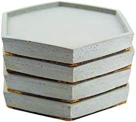 Alternative view of Bubigo Beton Bardak Altlığı Gri Mantar Tabanlı 4'lü Set 11,5 x 10 x 1,5 cm BTNMS-2018208 BTG-76