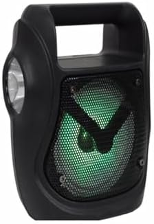 Işıklı 4" Taşınabilir 5w Bluetooth Hoparlör El Fenerli Fm Radyo Usb/tf/aux Destekli Extra Bass