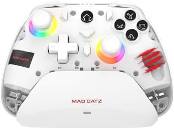 Mad Catz C.A.T. 17 Hall Effect Bluetooth Gaming Controller – Ayarlanabilir Tetik Hassasiyeti, 20 Saat Pil, Şarj Dock, Makro Destekli – PC, Switch, iOS, Android Uyumlu - Görsel 2