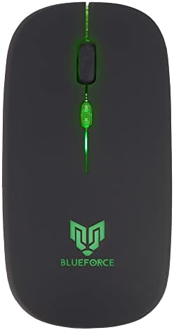 BLUEFORCE 2, 4Ghz Bluetooth Wireless Kablosuz Sessiz Mouse Siyah Işıklı