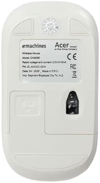 Alternative view of ACER eMachines Sessiz Kablosuz Mouse – USB Alıcılı, Pil Hediyeli, Ev ve Ofis için – EAM080 Beyaz