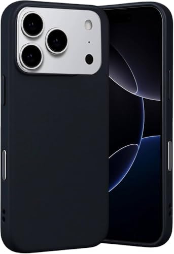 & AKSESUAR iPhone 17 Pro ile Uyumlu İçi Kadife Dışı Mat Yapıya Sahip Koruma Sağlayan Lansman Silikon Kılıf (Siyah) - Görsel 3