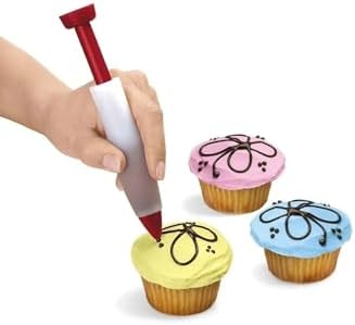 Tinky Winky Pasta Dekor Kalemi 16 Cm Pasta Süsleme Muffin Cupcake Dekor Yazı Çikolata Latte Kalem - Görsel 3