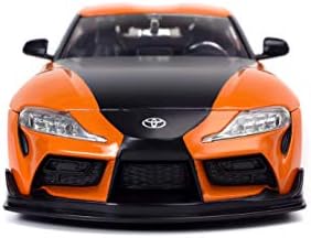Jada modeli Toyota GR Supra turuncu Hızlı ve Öfkeli 9 F9 ölçek 1:24 orijinal 32097 - Görsel 3