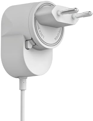 Yale - AC Güç Adaptörü - SV-VDBAC-1A-V1 | Yale Akıllı Görüntülü Kapı Zili ile Uyumlu | Kesintisiz Güç Kaynağı | 8m kablo | Maça Konektör | İç Mekan Prizden Enerji Alır |