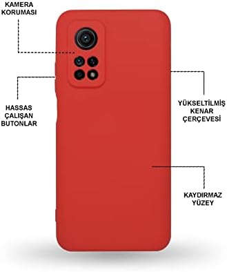 Xiaomi Mİ 10T Pro ile Uyumlu Kapak Kamera Korumalı Içi Kadife Lansman Silikon Kılıf - Siyah