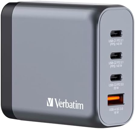 GNC-140 GaN Charger 140W with 2 x USB-C® PD 140W / 1 x USB-C® PD 20W / 1 x USB-A QC 3.0 (EU/UK/US) - Görsel 3