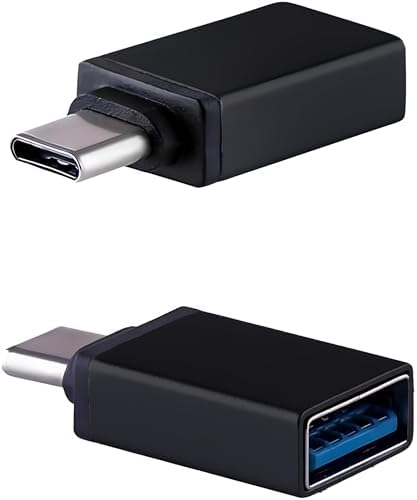 Type-C to USB 3.1 OTG Dönüştürücü Adaptör - 5Gbps Yüksek Hızlı Veri Transferi, iPhone 15/16/17, MacBook, iPad ve Android ile Uyumlu Metal Kasa Çevirici - Siyah - Görsel 2