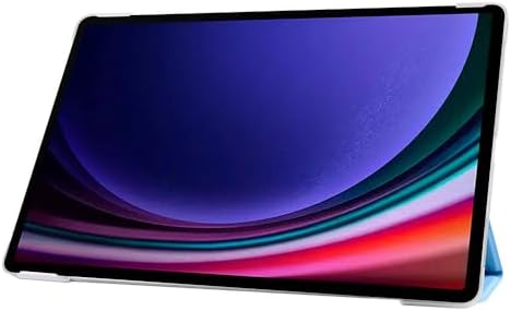 Alternative view of Galaxy Tab S9 FE Plus/Galaxy Tab S10 Plus Tablet ile Uyumlu Tablet Kılıfı Smart Cover Uyku Modlu Standlı Arkası Sert Şeffaf Kapak Mavi