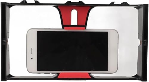 Cep Telefonu için Tutucu Kafes, Canlı Yayın Vlog, Kick, Youtubes Için Mini Taşınabilir Panel, Kıskaçlı Telefon Tutucu, YouTube ve Yayıncı Telefon Sabitleyici PU3007 (PU3007 - Kırmızı) - Görsel 3