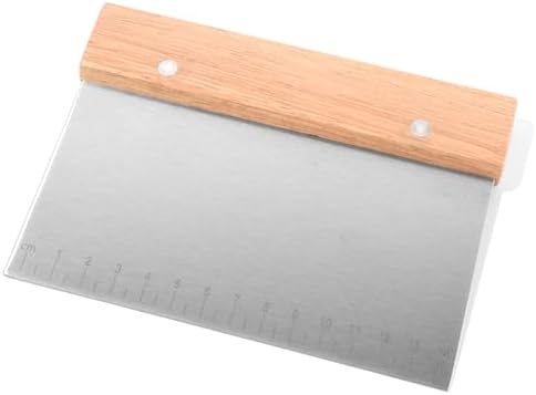 Alternative view of Metal Hamur Kazıyıcı, 14 cm Ölçekli, Ahşap Saplı, Paslanmaz Çelik