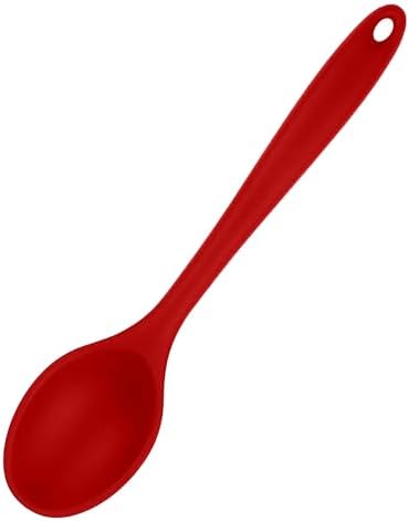 Silikon Mutfak Kaşığı, Isıya Dayanıklı (Kırmızı)