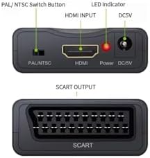 HDMI to SCART Aktif Çevirici Dönüştürücü Adaptör, Av Video Çevirici, (SCARTI HDMI DÖNÜŞTÜRMEZ) - Görsel 3