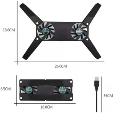Dizüstü Bilgisayar Soğutucu Laptop Soğutucu 2 Fanlı Mini USB Bağlantılı Plastik Ayak