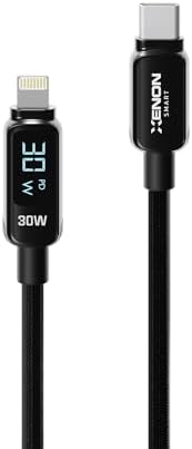 Xenon Smart Type-C to Lightning iPhone Şarj Kablosu | 30W PD Hızlı Şarj 2m LED Örgü 480Mbps X6427 - Görsel 3