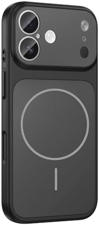 Senon Apple iPhone 17 İçin Kılıf Zore MagSafe Uyumlu Şarj Özellikli Kamera Korumalı Formen Kapak (Siyah) - Görsel 3