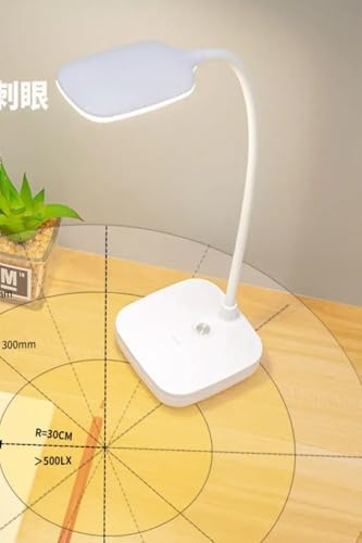 Kablosuz Şarjlı Dokunmatik Üç Renk Led Masa Lambası Ders Çalışma Okuma Işığı Dimmer Ayarlı WB-01 - Görsel 3