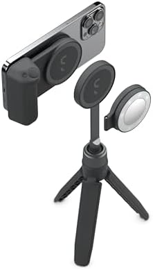 SnapGrip Creator Kit - SnapGrip, SnapLight, SnapPod ve Taşıma Çantası İçerir - Manyetik Montaj Her Telefona Takılır - Kablosuz Deklanşör Düğmeli Mobil Batarya Tutucusu - Gece Yarısı - Görsel 3