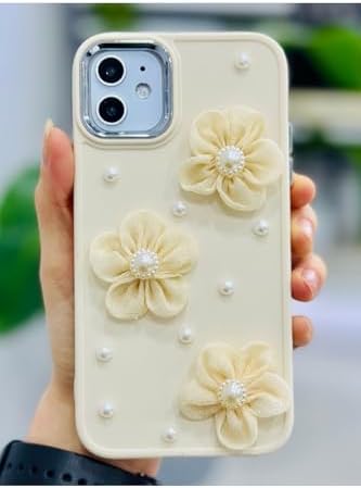 Alternative view of Iphone 11 ile Uyumlu Tül Çiçek Tasarımlı Oyuncaklı Esnek Silikon Kılıf