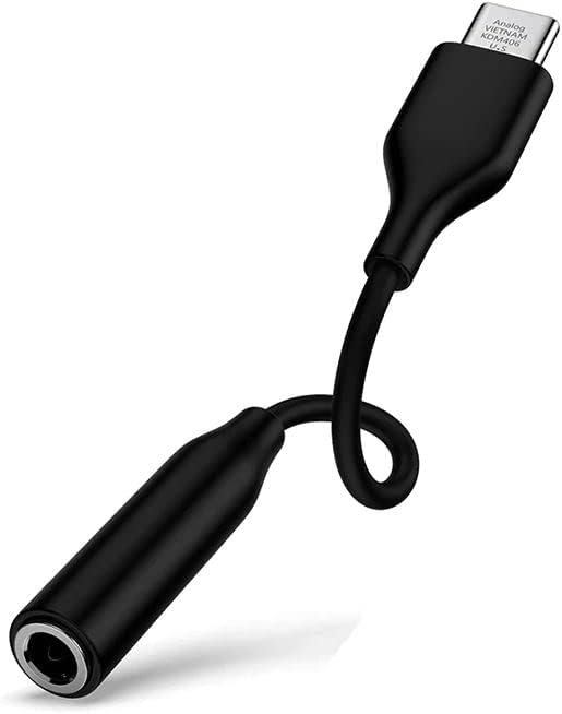 TYPE-C İçin 3.5mm Aux, Kulaklık ve Mikrofon Adaptörü Siyah, Telefonlar ile Uyumlu