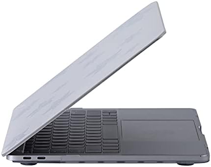 MacBook Pro 13 Çiçek Desenli Kılıf A1706 A1708 A1989 A2159 A2251 A2289 A2338 M1 M2 Uyumlu Baskılı Sert Kılıf İnce Hafif Koruyucu Kapak Açık Mavi - Görsel 3