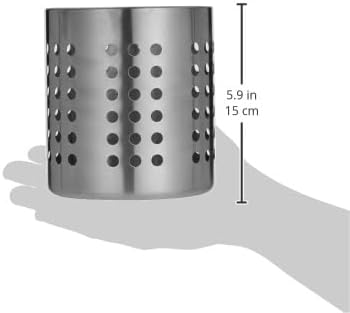 Alternative view of sepeti 'Ordning' Besteckstaender paslanmaz çelik – Kuechenutensilienhalter – 12 cm Çap-13,5 cm Yükseklik, paslanmaz çelik, Gümüş, 14 x 12 x 12 cm