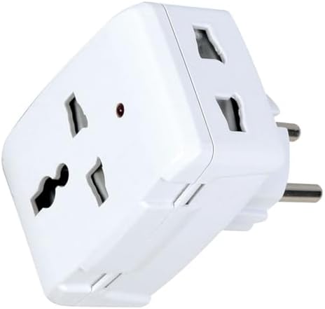 Alternative view of Universal Priz Çevirici Dönüştürücü, Işıklı Çok Amaçlı Golyat Fiş, AB (Europlug), ABD (NEMA), İngiltere, Avustralya-Çin, 110-250V AC geniş voltaj aralığı ve 13A-250W yük kapasitesi