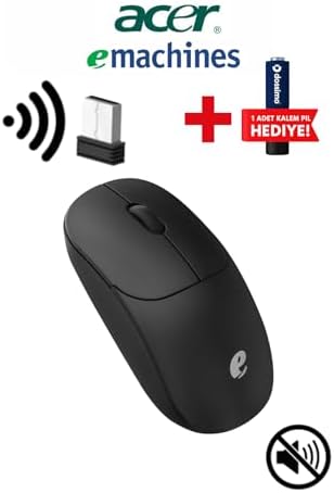 Alternative view of ACER eMachines Sessiz Kablosuz Mouse – USB Alıcılı, Pil Hediyeli, Ev ve Ofis için – EAM080 Siyah