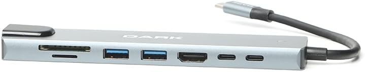 Dark USB 3,1 Type C 9 in 1 Ethernet/HDMI/TF SD Kart Okuyucu/USB 3,0 / Kulaklık Çoklayıcı Dönüştürücü Çevirici HUB (DK-AC-U31X36) - Görsel 2