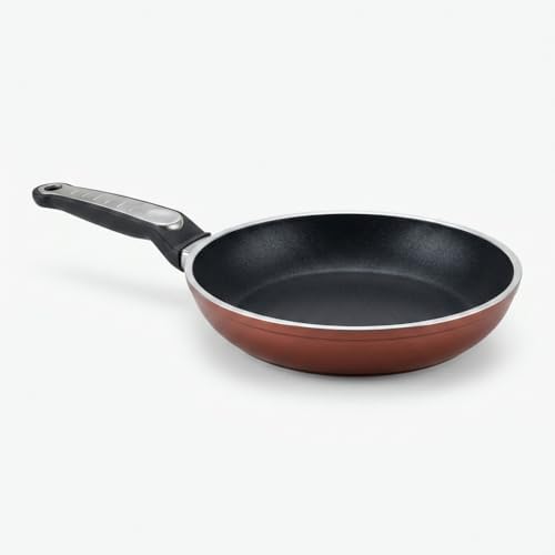 Alternative view of Assos 22 cm Maxi Tava - Bordo Renkli, Metalik Detaylı Saplı Yanmaz Yapışmaz Pratik Pişirme Tavası