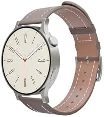 Fro LW-38V 38mm Kompakt Şık Akıllı Saat Sesli Görüşme Özellikli (Gümüş Rengi, 38 mm, 128, MB, Kahverengi)
