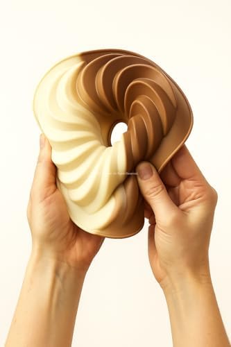 Alternative view of İkili Silikon Kek Kalıbı Spiral ve Yuvarlak Model Yapışmaz Isıya Dayanıklı Yumuşak Silikon Pasta ve Kek Kalıbı Seti Kolay Temizlenen Dayanıklı Fırın Kalıbı Muffin Tatlı Pişirme Kalıbı
