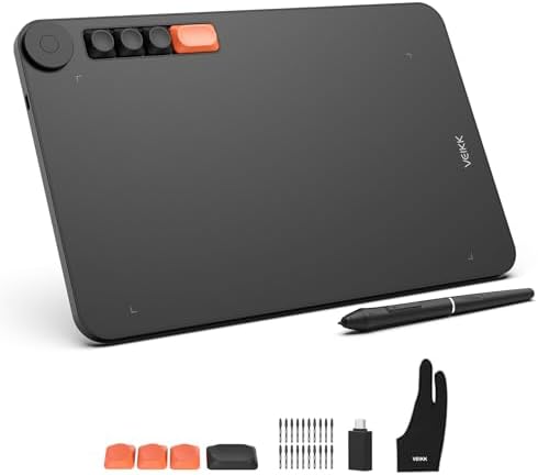 VO1060 10x6 4 Kısayol Tuşlu Sağ/Sol El Uyumlu Grafik Tablet+Kalem