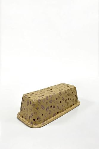 Alternative view of 25'li Jumbo Büyük Boy Baton Kek Kalıbı Kraft Kek Desenli Muffin Kek Kapsülü, 23x7 Cm