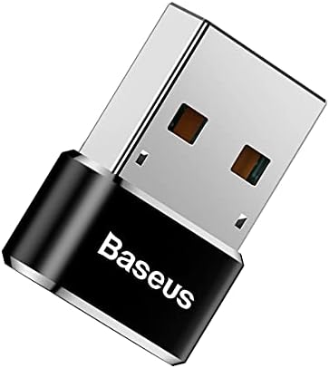 , Bilgisayar/Telefon Mini Hub Adaptörü, Siyah, 3A, Giriş: USB Type A 2.0, Çıkış: USB Type C,Seyahat Boy, Hafif