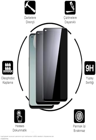 Galaxy S25 FE ile Uyumlu Tam Kaplayan Privacy Hayalet Temperli Ekran Koruycu Cam - Görsel 3